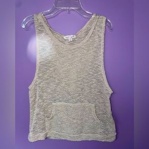 Tan tank top. Size: Medium
